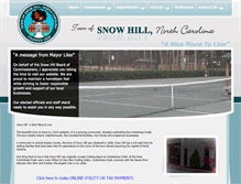 Tablet Screenshot of code.snowhillnc.com